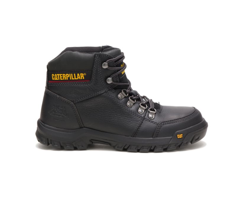 Caterpillar Outline Steel Toe - Sicherheitsstiefel Herren Schwarz - Schweiz CEHB-50976